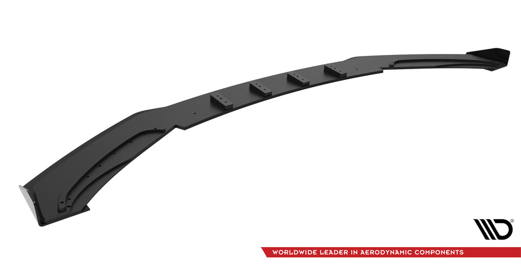 Maxton Design Street Pro Front Ansatz für +Flaps für + Flaps BMW 4er Gran Coupe F36 schwarz Hochglanz