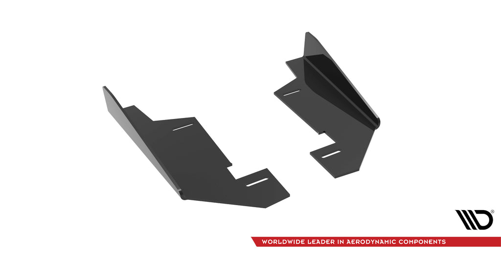 Maxton Design Hintere Seiten Flaps für BMW 4er Gran Coupe F36 schwarz Hochglanz