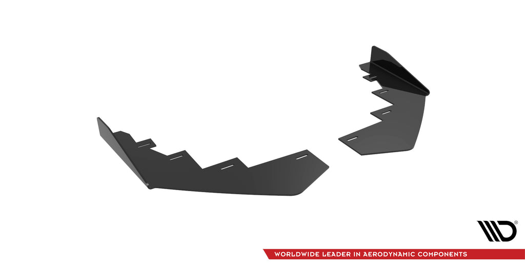 Maxton Design Front Flaps BMW 2 Coupe M-Paket / M240i G42 schwarz Hochglanz