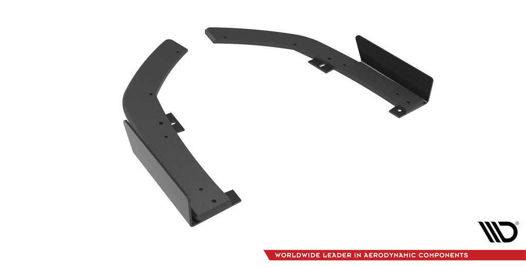Maxton Design Street Pro Heck Ansatz Flaps Diffusor +Flaps für BMW 2 Coupe M-Paket G42 schwarz Hochglanz