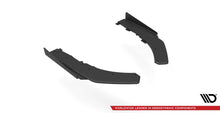 Laden Sie das Bild in den Galerie-Viewer, Maxton Design Street Pro Heck Ansatz Flaps Diffusor +Flaps für BMW 4er M-Paket G22 schwarz Hochglanz