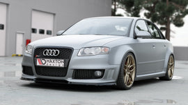 Maxton Design Front Ansatz passend für V.1 Audi RS4 B7 schwarz Hochglanz