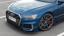 Laden Sie das Bild in den Galerie-Viewer, Maxton Design Front Ansatz passend für V.2 Audi A6 S-Line / S6 C8  schwarz Hochglanz