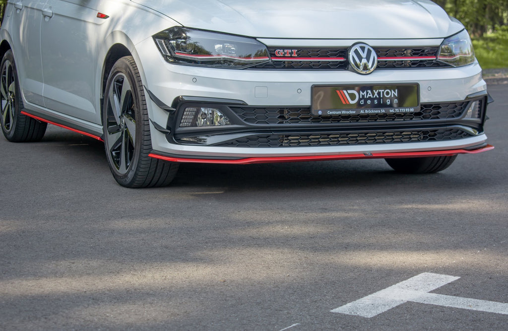 Maxton Design Front Ansatz passend für V.2 VW POLO MK6 GTI