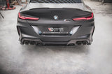 Maxton Design Mittlerer Diffusor Heck Ansatz für BMW M8  Gran Coupe F93 schwarz Hochglanz