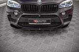 Maxton Design Front Ansatz V.2 für BMW X5 M F85 / X6 M F86 schwarz Hochglanz