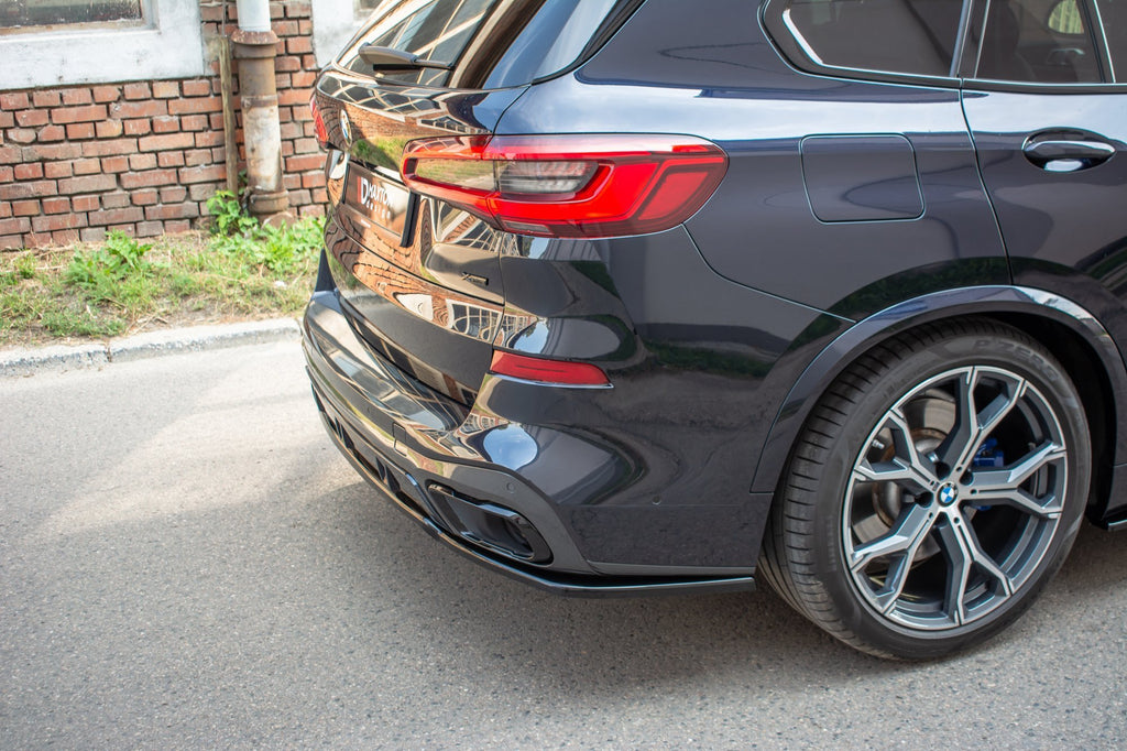 Maxton Design Mittlerer Diffusor Heck Ansatz passend für BMW X5 G05 M Paket schwarz Hochglanz
