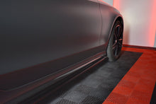 Laden Sie das Bild in den Galerie-Viewer, Maxton Design Seitenschweller Ansatz passend für MERCEDES- BENZ C-KLASSE W205 COUPE AMG-LINE schwarz Hochglanz