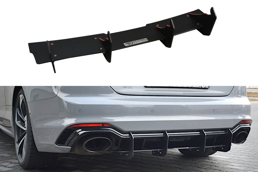 Maxton Design Diffusor Heck Ansatz passend für Heckschürze V.2 passend für AUDI RS5 COUPE MK2 (F5)