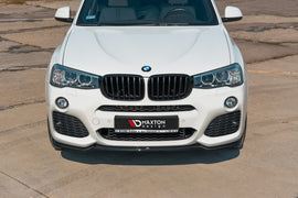 Maxton Design Front Ansatz passend für BMW X3 F25 M-Paket Facelift schwarz Hochglanz