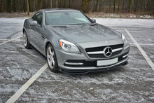 Laden Sie das Bild in den Galerie-Viewer, Maxton Design Front Ansatz passend für V.1 Mercedes SLK R172  schwarz Hochglanz