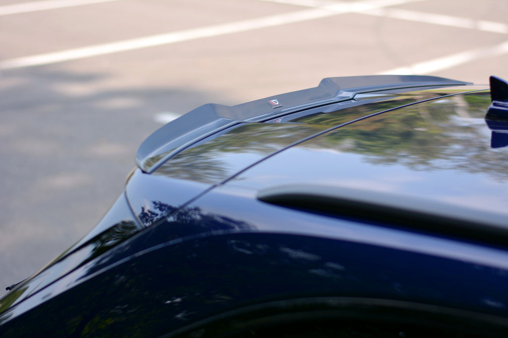 Maxton Design Spoiler CAP passend für Audi RS4 B9 Avant schwarz Hochglanz