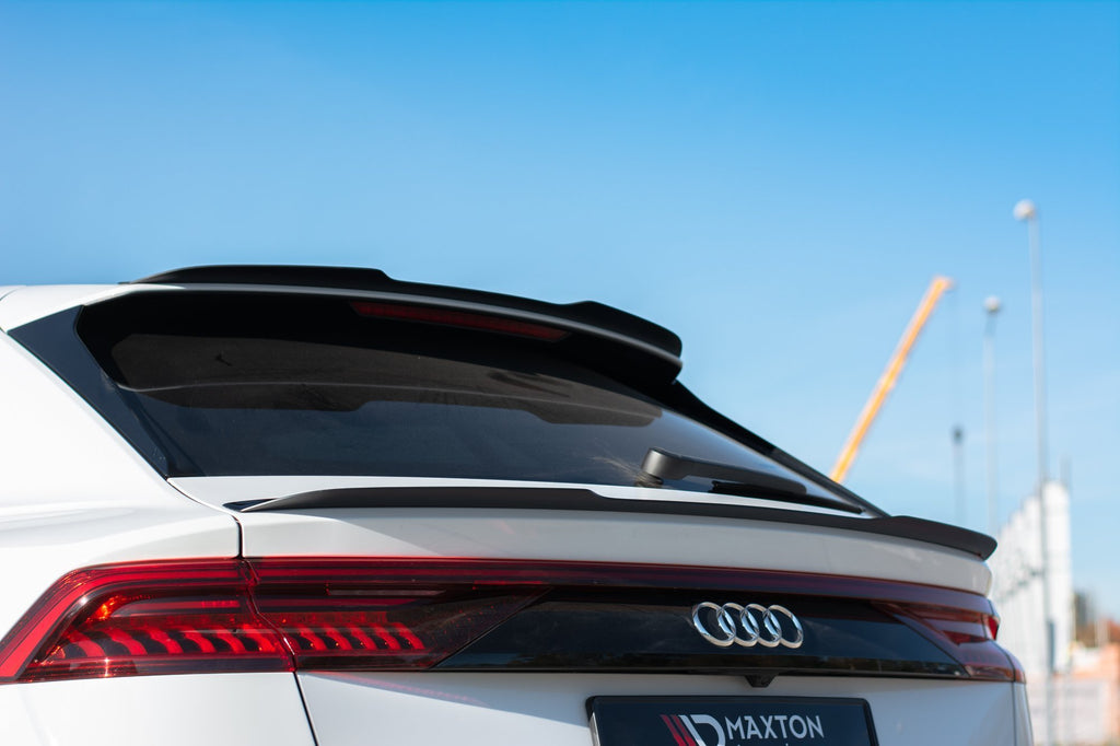 Maxton Design Spoiler CAP passend für V.2 Audi Q8 S-line schwarz Hochglanz
