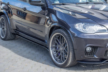 Laden Sie das Bild in den Galerie-Viewer, Maxton Design Seitenschweller Ansatz passend für BMW X5 E70 Facelift M Paket schwarz Hochglanz