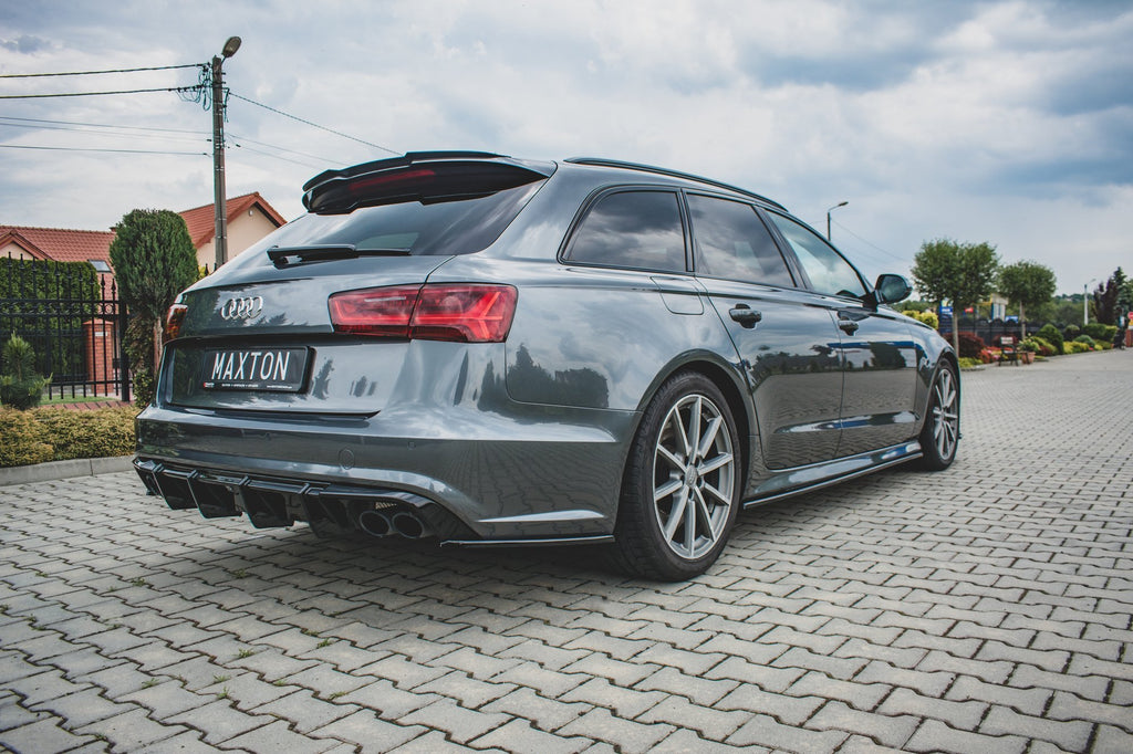 Maxton Design Dok³adki ProgÃ³w Audi S6 / A6 S-Line C7 FL  schwarz Hochglanz