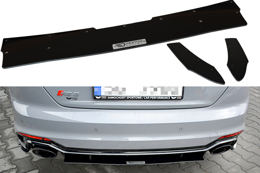 Maxton Design Diffusor Heck Ansatz passend für Heckschürze V.1 passend für AUDI RS5 COUPE MK2 (F5)
