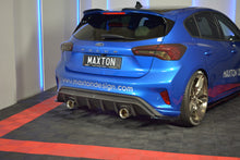Laden Sie das Bild in den Galerie-Viewer, Maxton Design Heck Ansatz Flaps Diffusor passend für V.2 Ford Focus ST-Line Mk4 schwarz Hochglanz