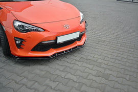 Maxton Design Front Ansatz passend für V.3 TOYOTA GT86 FACELIFT schwarz Hochglanz