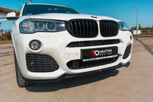 Laden Sie das Bild in den Galerie-Viewer, Maxton Design Front Ansatz passend für BMW X3 F25 M-Paket Facelift schwarz Hochglanz