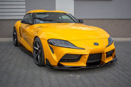 Maxton Design Seitenschweller Ansatz passend für V.1 Toyota Supra Mk5 schwarz Hochglanz