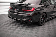 Laden Sie das Bild in den Galerie-Viewer, Maxton Design Heck Ansatz Flaps Diffusor V.3 für BMW M340i / M-Paket G20 / G21 schwarz Hochglanz