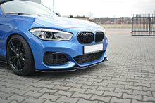 Laden Sie das Bild in den Galerie-Viewer, Maxton Design Front Ansatz passend für V.1 BMW 1er F20/F21 M-Power FACELIFT schwarz Hochglanz