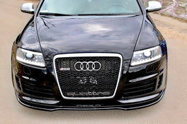 Maxton Design Front Ansatz passend für AUDI RS6 C6 schwarz Hochglanz