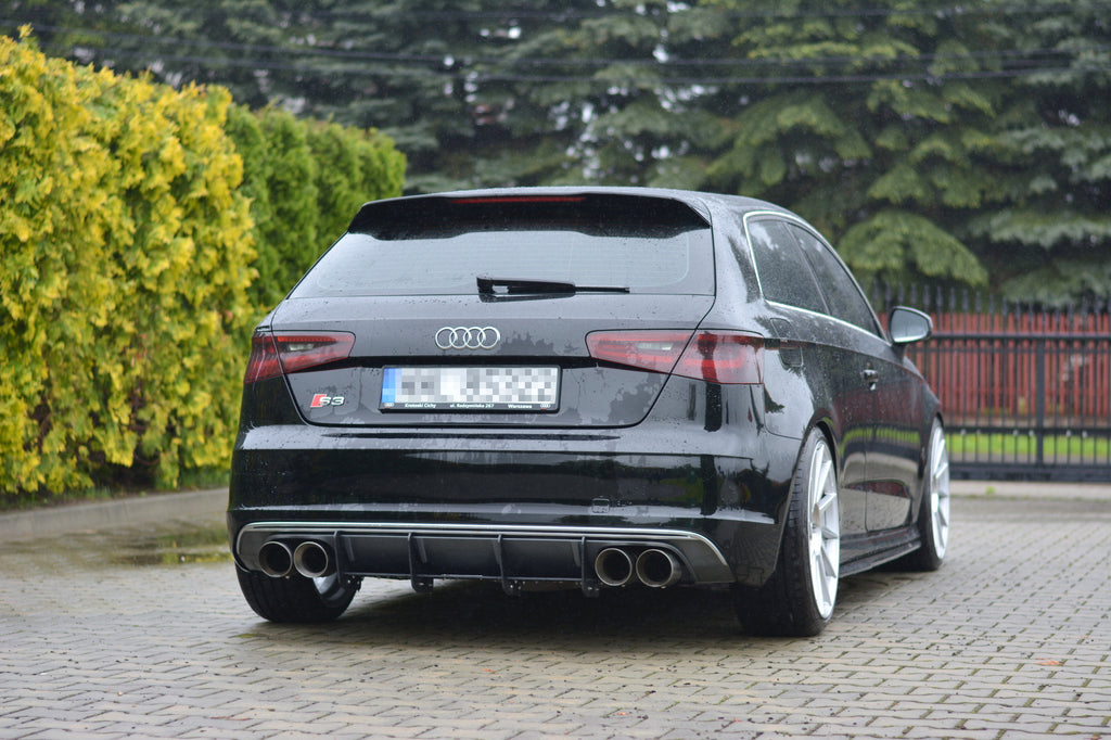 Maxton Design Diffusor Heck Ansatz passend für Heckschürze passend für AUDI S3 8V