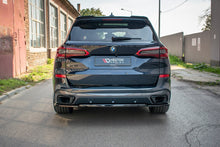 Laden Sie das Bild in den Galerie-Viewer, Maxton Design Mittlerer Diffusor Heck Ansatz passend für BMW X5 G05 M Paket schwarz Hochglanz