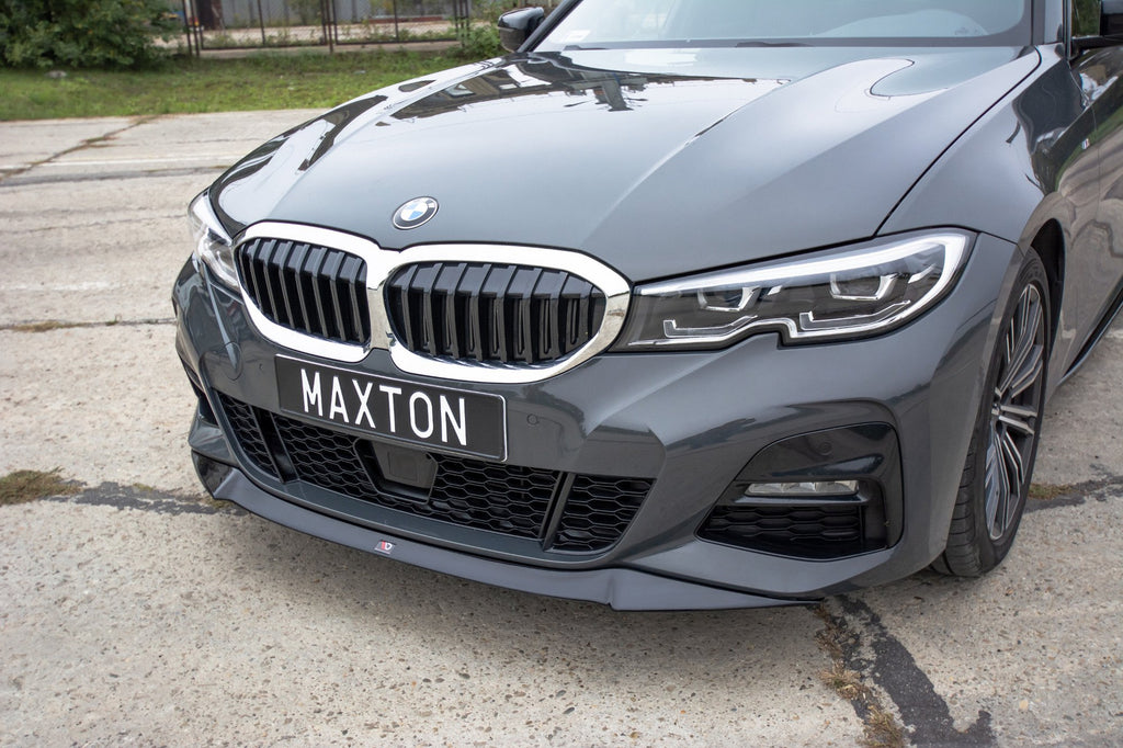 Maxton Design Front Ansatz passend für V.1 BMW 3er G20 M Paket schwarz Hochglanz