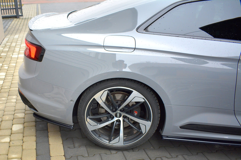 Maxton Design Heck Ansatz Flaps Diffusor passend für Audi RS5 F5 Coupe  schwarz Hochglanz