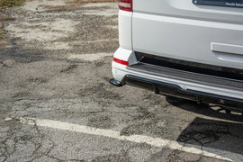 Maxton Design Heck Ansatz Flaps Diffusor passend für Volkswagen T6 schwarz Hochglanz
