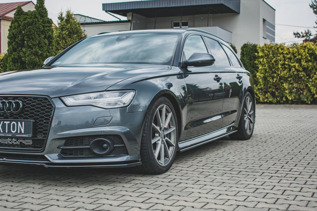 Maxton Design Dok³adki ProgÃ³w Audi S6 / A6 S-Line C7 FL  schwarz Hochglanz