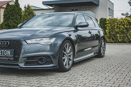 Maxton Design Dok³adki ProgÃ³w Audi S6 / A6 S-Line C7 FL  schwarz Hochglanz