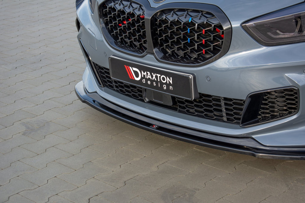 Maxton Design Front Ansatz passend für BMW 1er F40 M-Paket/ M135i  schwarz Hochglanz