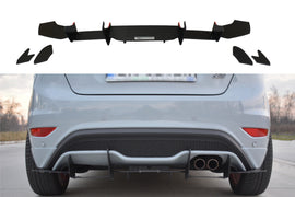 Maxton Design Diffusor Heck Ansatz passend für Heckschürze V.2 passend für FORD FIESTA MK7 ST FL