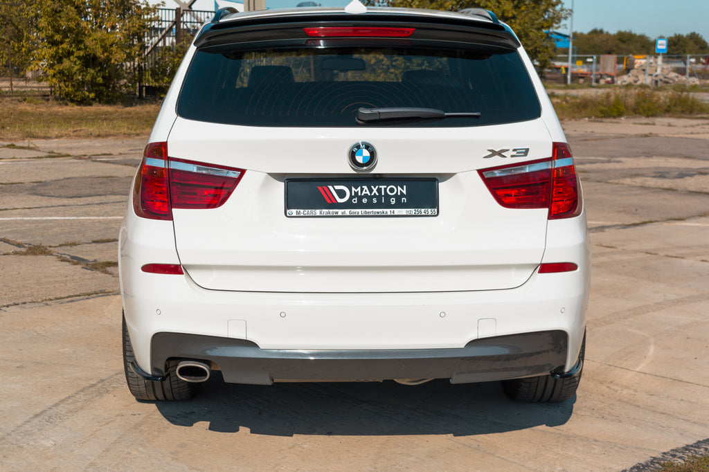 Maxton Design Heck Ansatz Flaps Diffusor passend für BMW X3 F25 M-Paket Facelift  schwarz Hochglanz