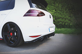 Maxton Design Diffusor Heck Ansatz passend für VW GOLF Mk7 GTI CLUBSPORT schwarz Hochglanz