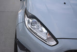 Maxton Design Scheinwerfer Blenden Böser Blick passend für V.2 Ford Fiesta ST / ST-Line / Standard Mk7 FL schwarz Hochglanz