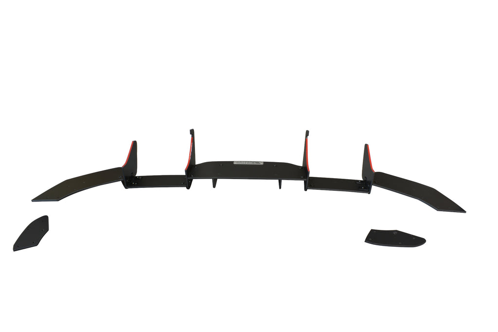 Maxton Design Diffusor Heck Ansatz passend für Heckschürze V.2 passend für FORD FIESTA MK7 ST FL