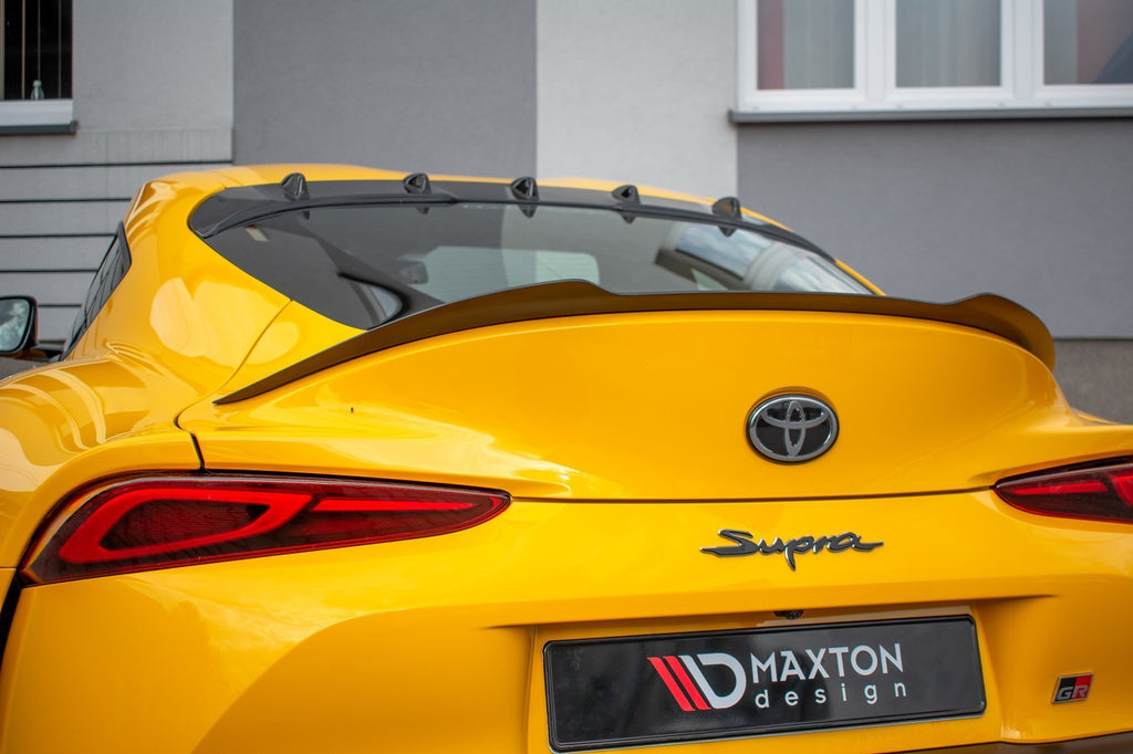 Maxton Design Spoiler CAP passend für Toyota Supra Mk5 schwarz Hochglanz