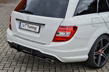 Laden Sie das Bild in den Galerie-Viewer, Ingo Noak Gefräßter Heckansatz  mit Finnen, C Klasse T-Modell für Mercedes Benz C-Klasse, W204/ S204/ C204 AMG-Line