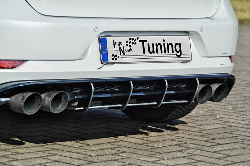 Ingo Noak Gefräßter Heckansatz  mit Finnen für VW Golf 7 R, Typ AU Facelift