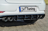 Ingo Noak Gefräßter Heckansatz  mit Finnen für VW Golf 7 R, Typ AU Facelift