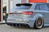 Ingo Noak Gefräßter Heckansatz  mit Finnen für Audi RS3, 8V, Facelift