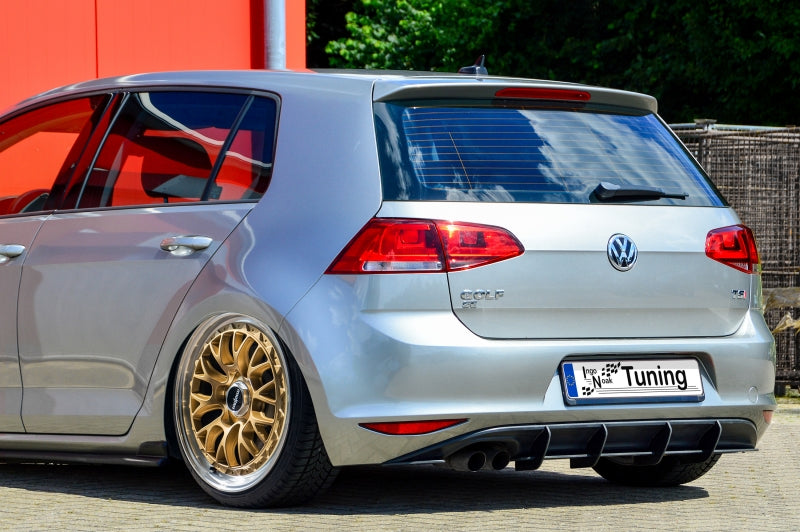Ingo Noak Gefräßter Heckansatz in perfekter Race Track Optik mit Finnen aus ABS für VW Golf, VII