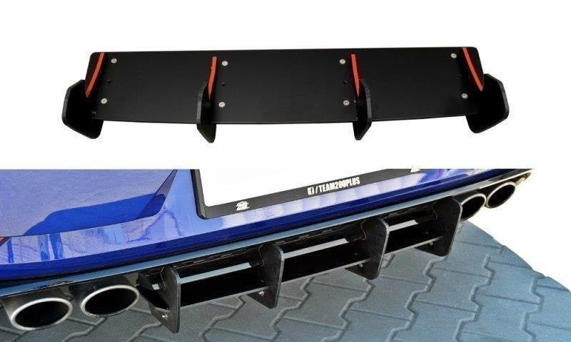 Maxton Design Diffusor Heck Ansatz passend für Heckschürze passend für VW GOLF 7 R FL
