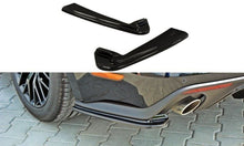 Laden Sie das Bild in den Galerie-Viewer, Maxton Design Heck Ansatz Flaps Diffusor passend für passend für Ford Mustang GT Mk6  schwarz Hochglanz