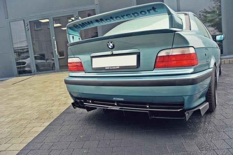 Maxton Design Diffusor Heck Ansatz passend für Heckschürze passend für BMW M3 E36