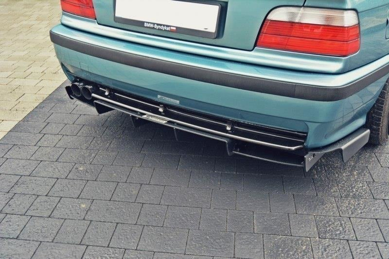 Maxton Design Diffusor Heck Ansatz passend für Heckschürze passend für BMW M3 E36